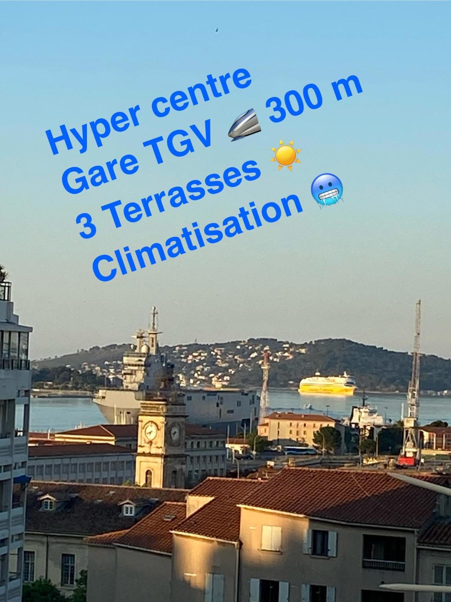 Apartamento Les Terrasses, Charme Et Authenticite En Hyper Centre De Toulon, Ideal Pour Un Sejour Romantique Ou Une Escapade Urbaine Exterior foto